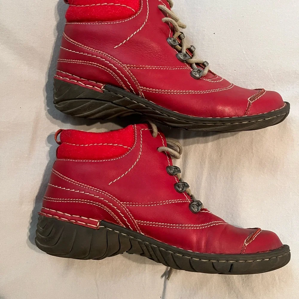 Josef Seibel Red Boots - Picture 4 of 5